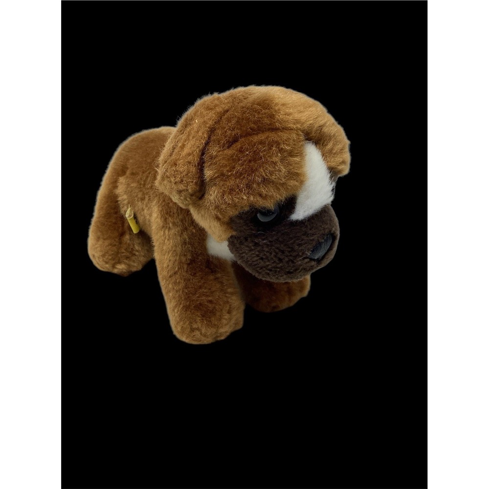 Build-A-Bear Boxer Dog Workshop Boxer Bulldog Mini Puppy Plush Stuffed Animal 7"
